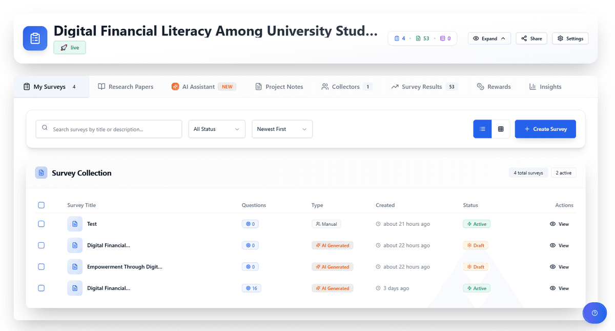 Data Bridges Research Dashboard