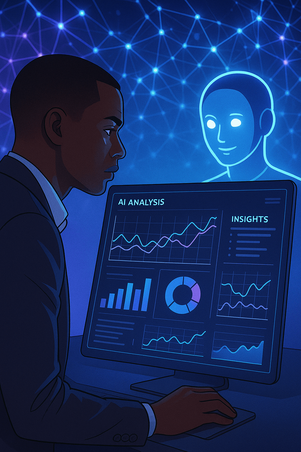 AI-powered analysis illustration